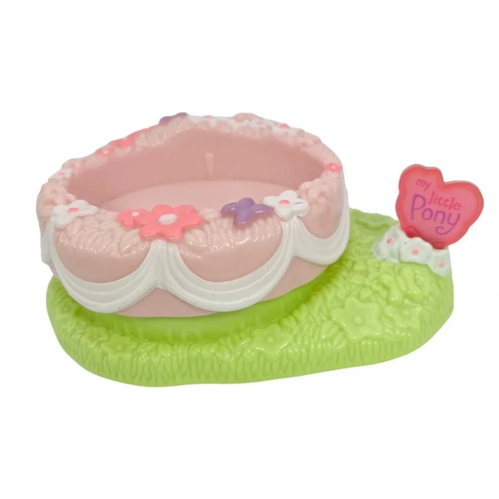My Little Pony 2003 Push Along Rotating Platform Accessory Pink Green Hasbro MLP